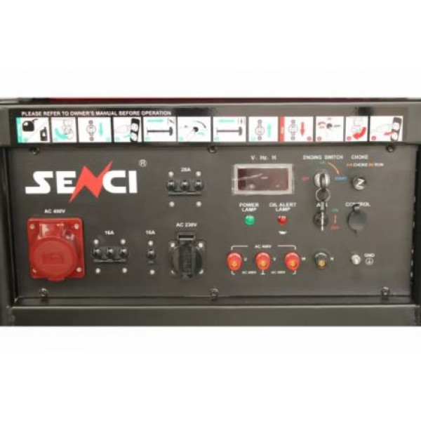 Картинка - Бензиновый генератор SENCI SC18000TE TOP