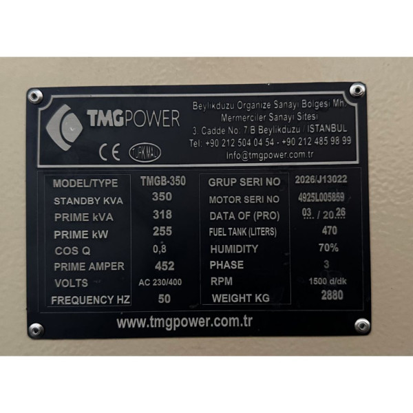 Картинка - Дизельный генератор TMG POWER TMGB-350