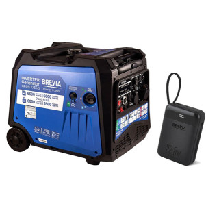 Генератор Brevia інверторний газобензиновий 6,5 кВт DUAL FUEL (ном 6,0 кВт) GP6500iESG