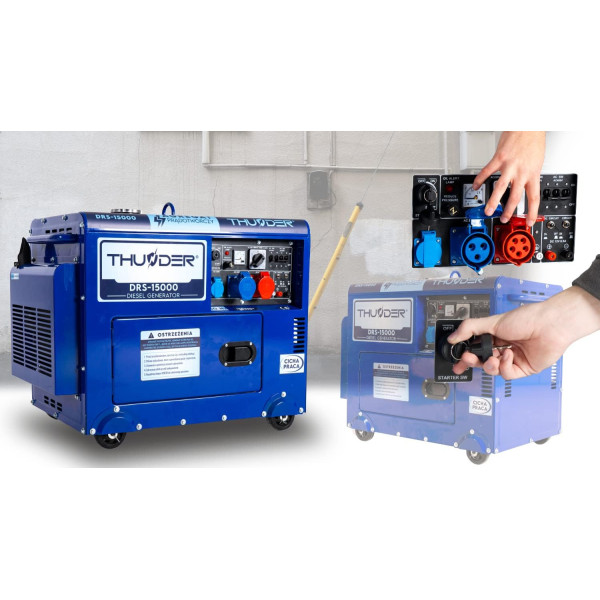 Картинка - Дизельный генератор THUNDER DRS-15000 + газовая плитка Orcamp CK-505 + 4 газовых картриджа 400 мл