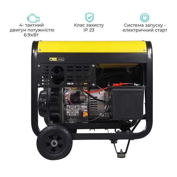 Фото - Дизельний генератор QUBE QED7500XE