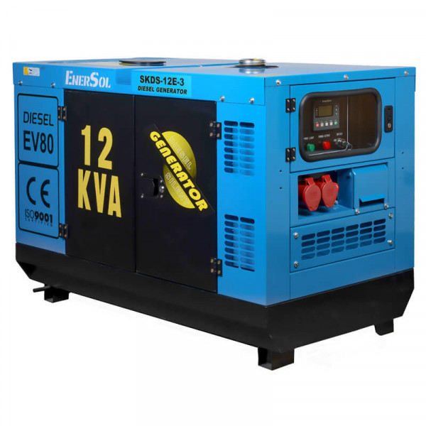 Картинка - Генератор дизельный EnerSol SKDS-12E-3B