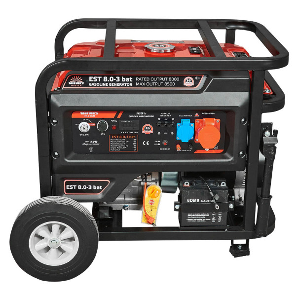 Картинка - Генератор бензиновый Vitals Master EST 8.0-3 bat 220/380V 8.5кВт + АTS