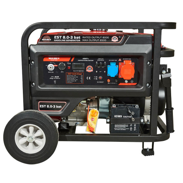 Картинка - Генератор бензиновый Vitals Master EST 8.0-3 bat 220/380V 8.5кВт + АTS