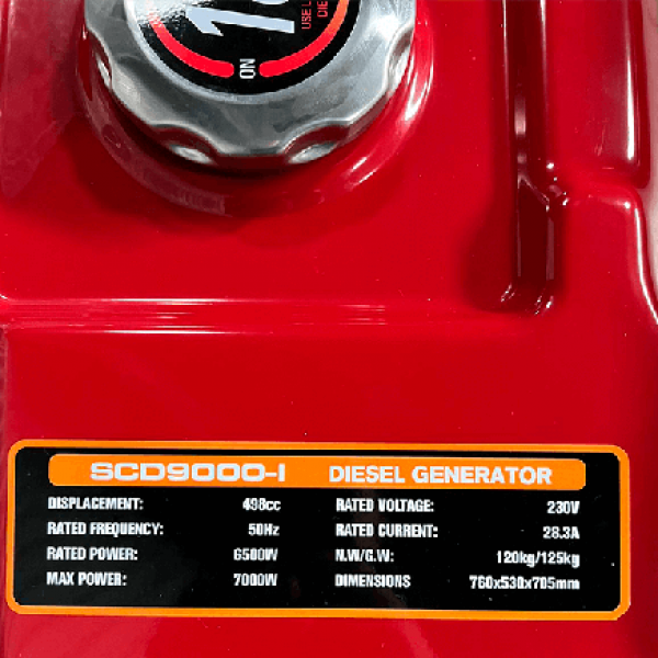 Картинка - Дизельный генератор SENCI SCD 9000-I