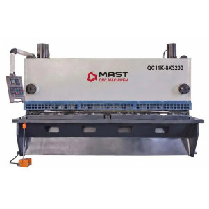 Гидравлические гильотинные ножницы MAST CNC MACHINEN QC11K-8X3200 с TP10S