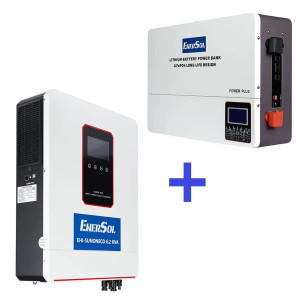Гибридный инвертор EnerSol EHI-SUNONECO6.2KW + Аккумулятор LiFePO4 EnerSol EB-SK-51.2V100Ah