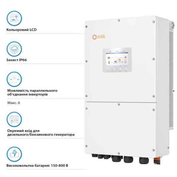 Картинка - Гибридный инвертор Solis S6-EH3P50K-H
