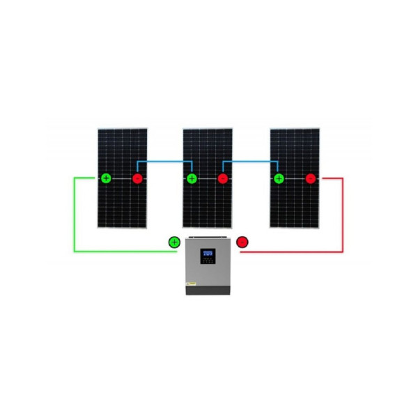 Фото - Сонячний фотоелектричний інвертор OFF-GRID PGF OG-5500 MPPT 5.5KW + WiFi + акумулятор Bass Polska AGM BP-5976