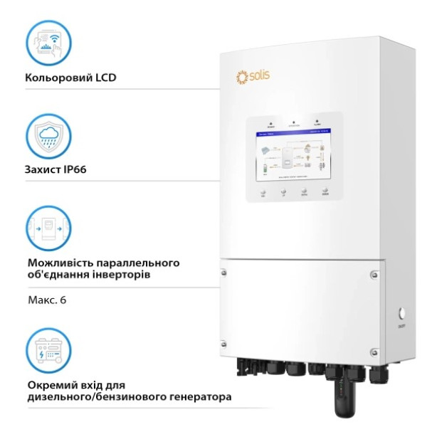 Картинка - Гибридный инвертор Solis S6-EH1P8K-L-PLUS