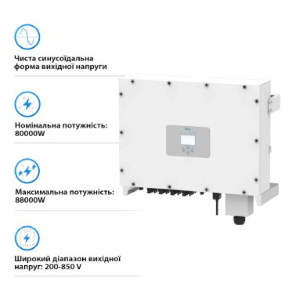 Картинка - Сетевой инвертор DEYE SUN-80K-G 80KW