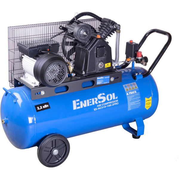 Картинка - Компреcсор воздушный с ременным приводом ENERSOL ES-AC310-100-2PRO
