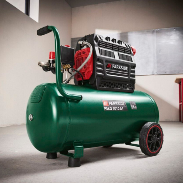 Картинка - Компрессор безмасляный Parkside PSKO 5010 A1