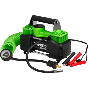 Компрессор автомобильный Winso Pro Heavy Duty с зажимами АКБ 136000