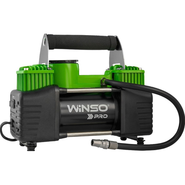 Картинка - Компрессор автомобильный Winso Pro Heavy Duty с зажимами АКБ 136000