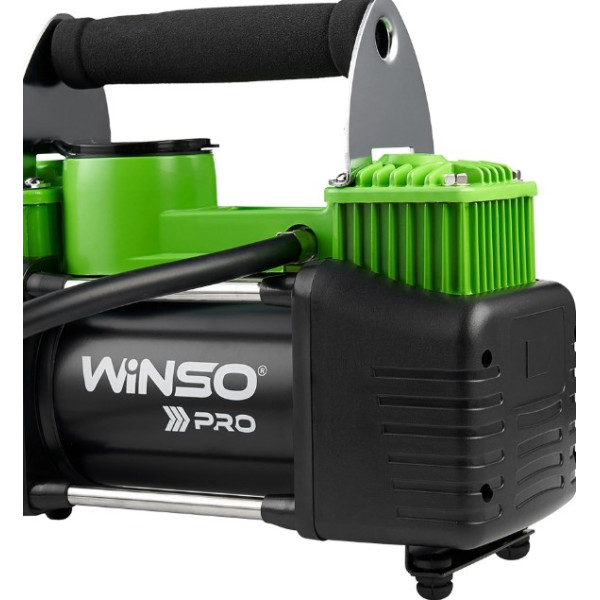 Картинка - Компрессор автомобильный Winso Pro Heavy Duty с зажимами АКБ 136000