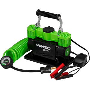 Компрессор автомобильный Winso Pro Extreme с зажимами АКБ 137000