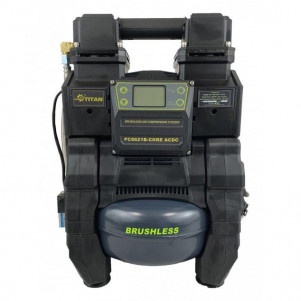 Безмасляный аккумуляторный компрессор TITAN PC8621B-CORE ACDC