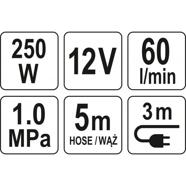 Картинка - Компрессор автомобильный YATO YT-73462