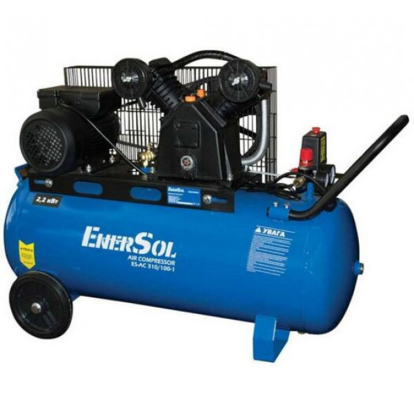 Картинка - Компрессор воздушный с ременным приводом ENERSOL ES-AC310-100-1
