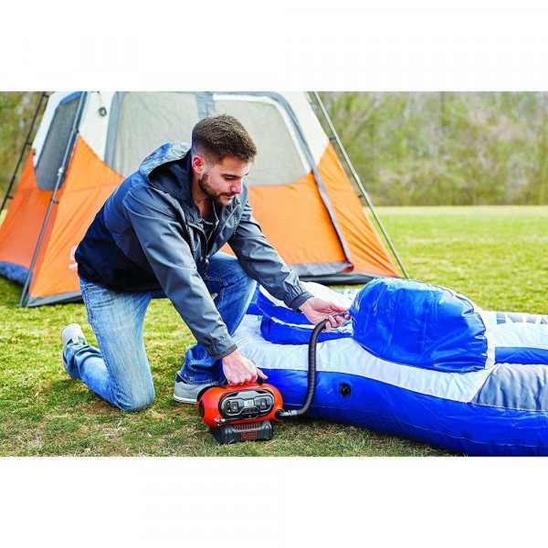 Картинка - Компрессор автомобильный аккумуляторный BLACK + DECKER BDCINF18N