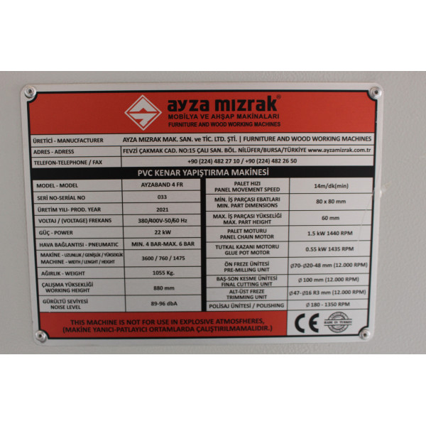 Фото - Кромкооблицювальний верстат Ayza Mizrak Ayzaband 4FR