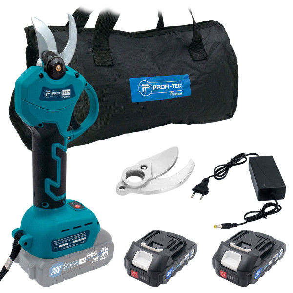 Картинка - Аккумуляторный секатор PROFI-TEC PES20BL