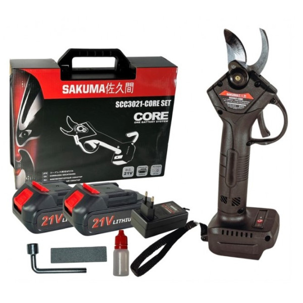 Фото - Акумуляторний секатор SAKUMA SCC3021-CORE SET