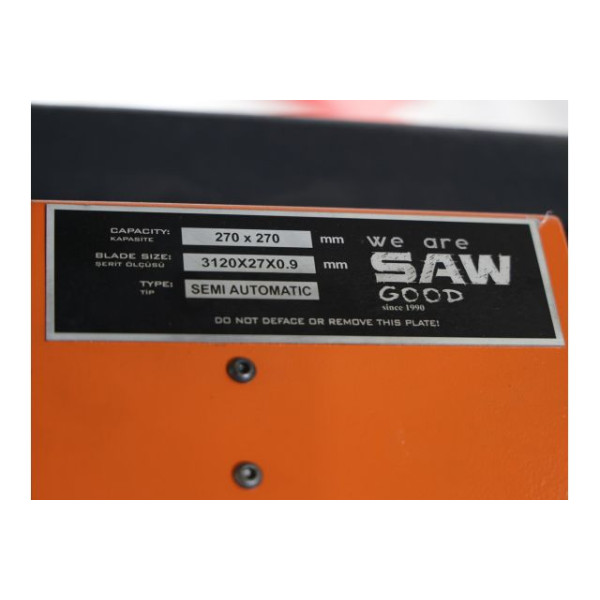 Картинка - Полуавтоматическая ленточная пилка Dispa MY 270