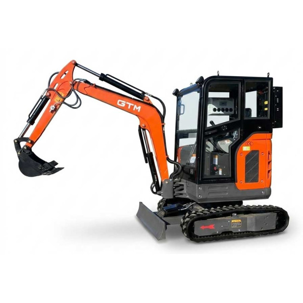 Картинка - Мини-экскаватор гусеничный GTM G-Tex 2500C (с закрытой кабиной + кондиционер)