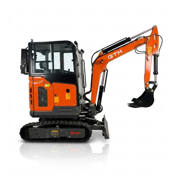 Картинка - Мини-экскаватор гусеничный GTM G-Tex 2500C (с закрытой кабиной + кондиционер)