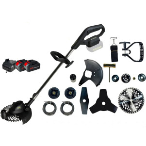 Тример акумуляторний 21В безщітковий TITAN PCT4321B-CORE SET02