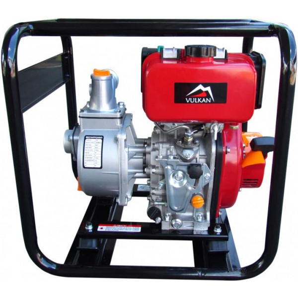 Картинка - Мотопомпа дизельная Vulkan SCWPD80 для чистой воды