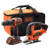 Фото - Набір з двох інструментів BLACK+DECKER BCK22S1S