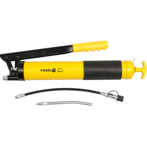 Шприц мастильний VOREL V= 600 см3 41-69 MPa з гнучкою і жорсткою трубками