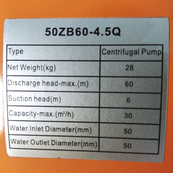 Картинка - Мотопомпа высоконапорная LONCIN LC 50 ZB60-4.5Q