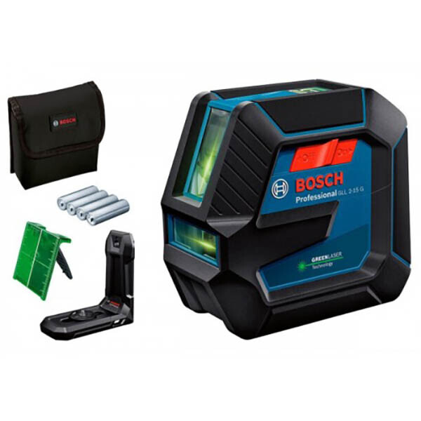Фото - Лазерний нівелір Bosch GLL 2-15 G + LB 10