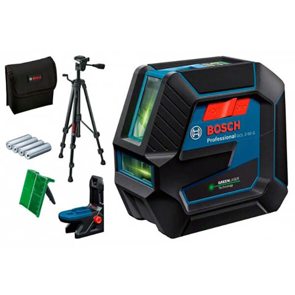 Фото - Лазерний нівелір Bosch GCL 2-50 G + RM 10 + BT 150
