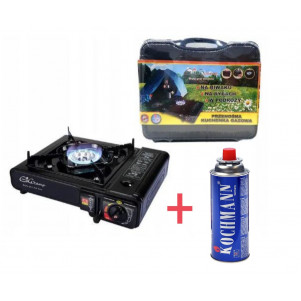 Плитка ElicoCamp портативная газовая + 1 балон 