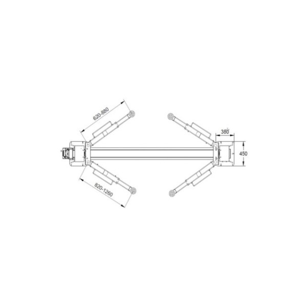 Картинка - Автоматический двухколонный подъемник REDATS L-220