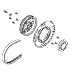 Защита ремня и шкив Husqvarna K970 Rescue