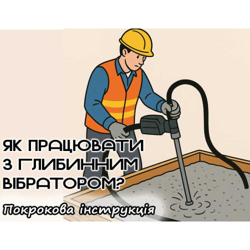 Покрокова інструкція: як працювати з глибинним вібратором