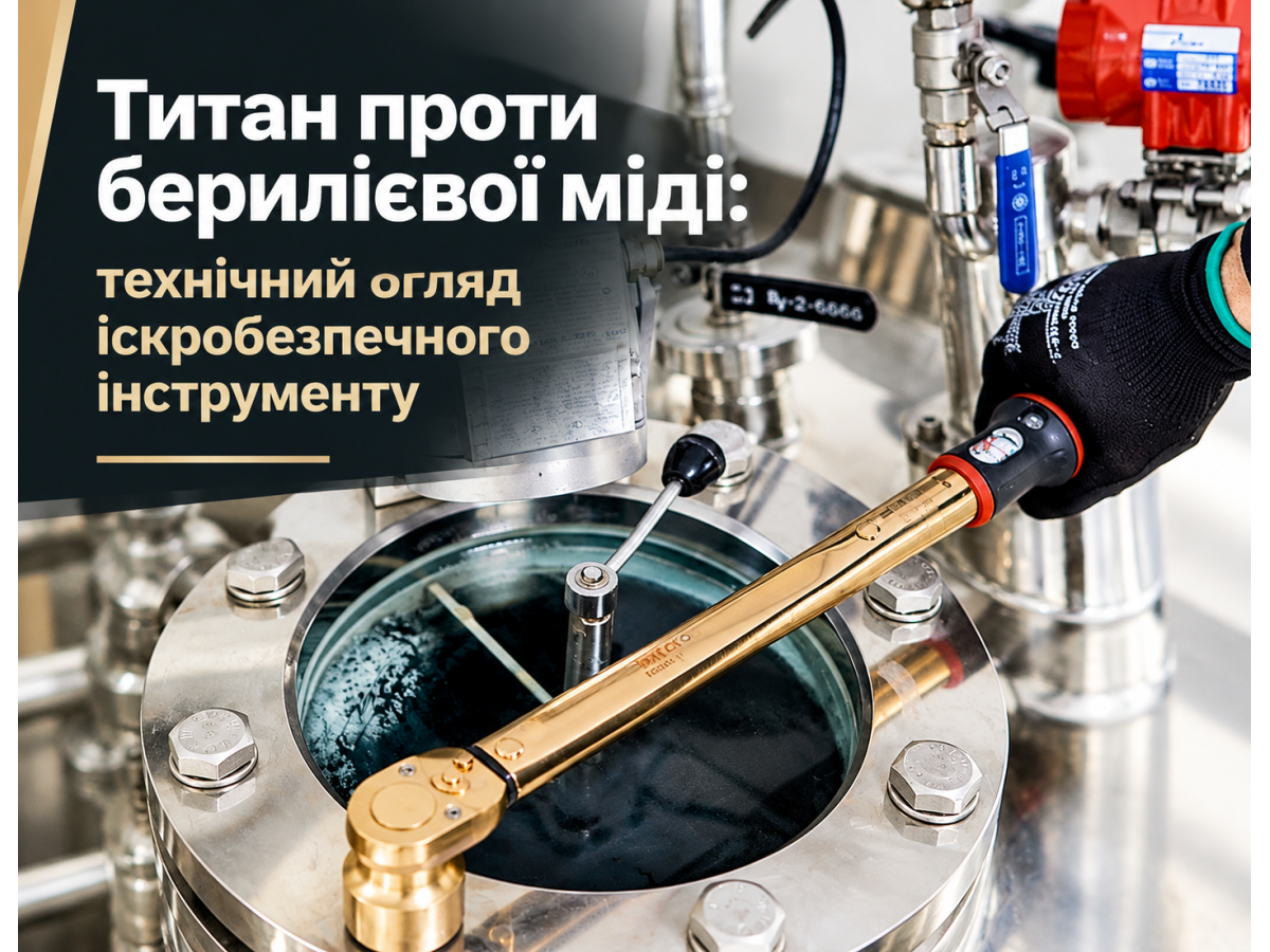 Титан против бериллиевой меди: технический обзор искробезопасного инструмента