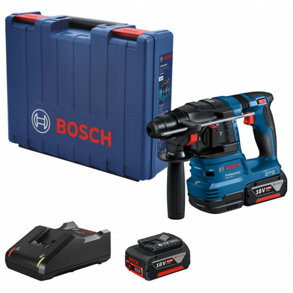 Фото - Акумуляторний перфоратор Bosch GBH 185-LI Kit 2x4A+1840
