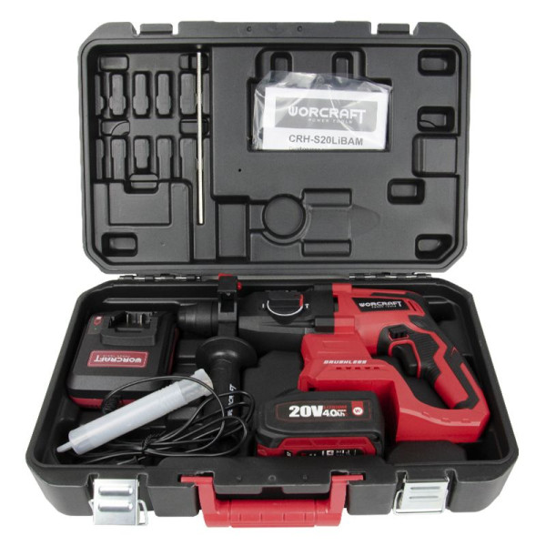 Картинка - Аккумуляторный перфоратор WORCRAFT CRH-S20LIBAM