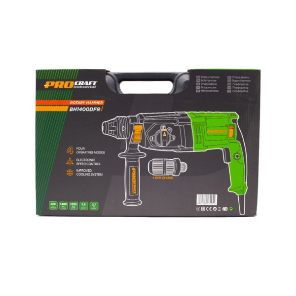 Картинка - Перфоратор PROCRAFT BH1400DFR industrial NEW