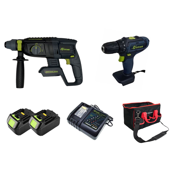 Картинка - Аккумуляторный перфоратор Титан PRH2621B-CORE BRUSHLESS
