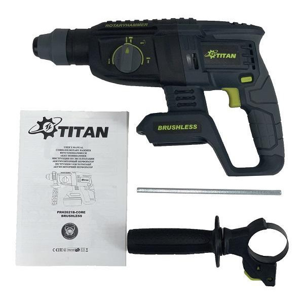 Фото - Акумуляторний перфоратор Titan PRH2621FRB-COREб