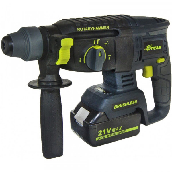 Картинка - Аккумуляторный перфоратор TITAN PRH2621B-CORE