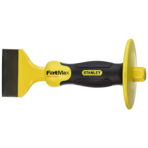 Зубило каменщика (скарпель) STANLEY "FatMax™", плоское, 100х215мм, с защитной надставкой